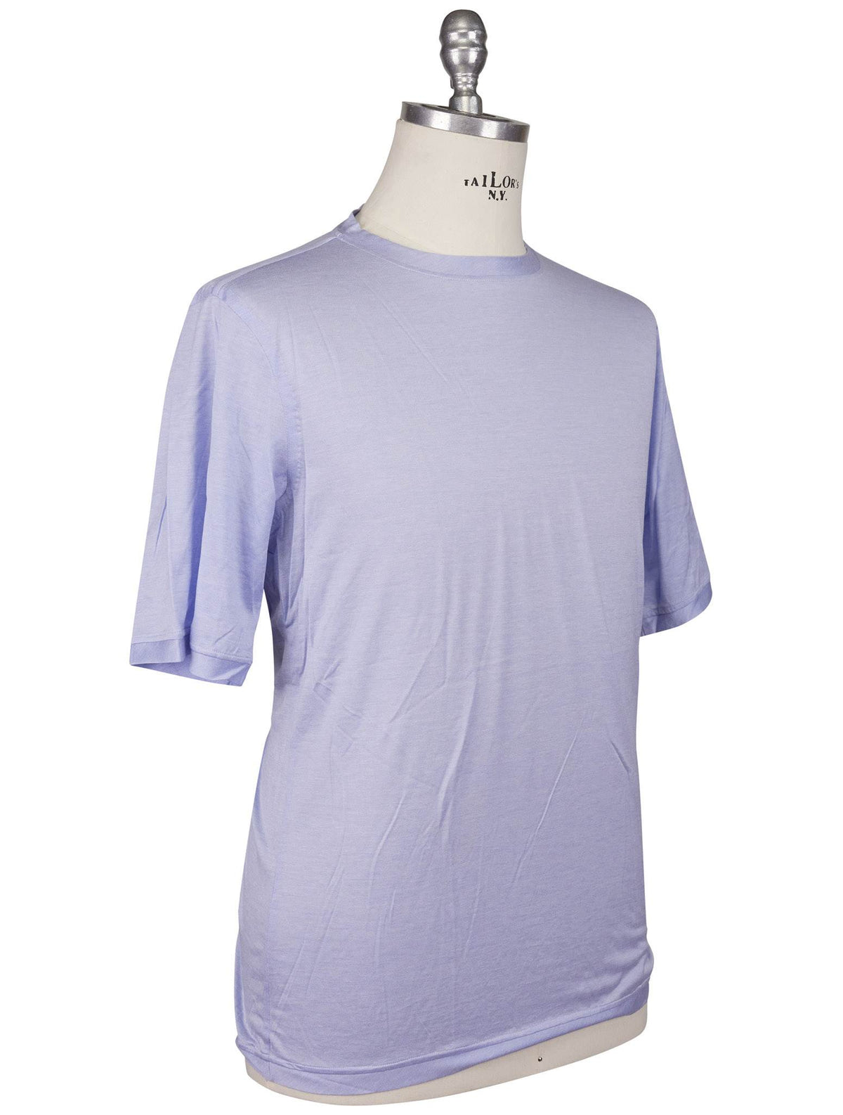 Kiton Kiton Light Blue Cotton T-Shirt Light Blue 001