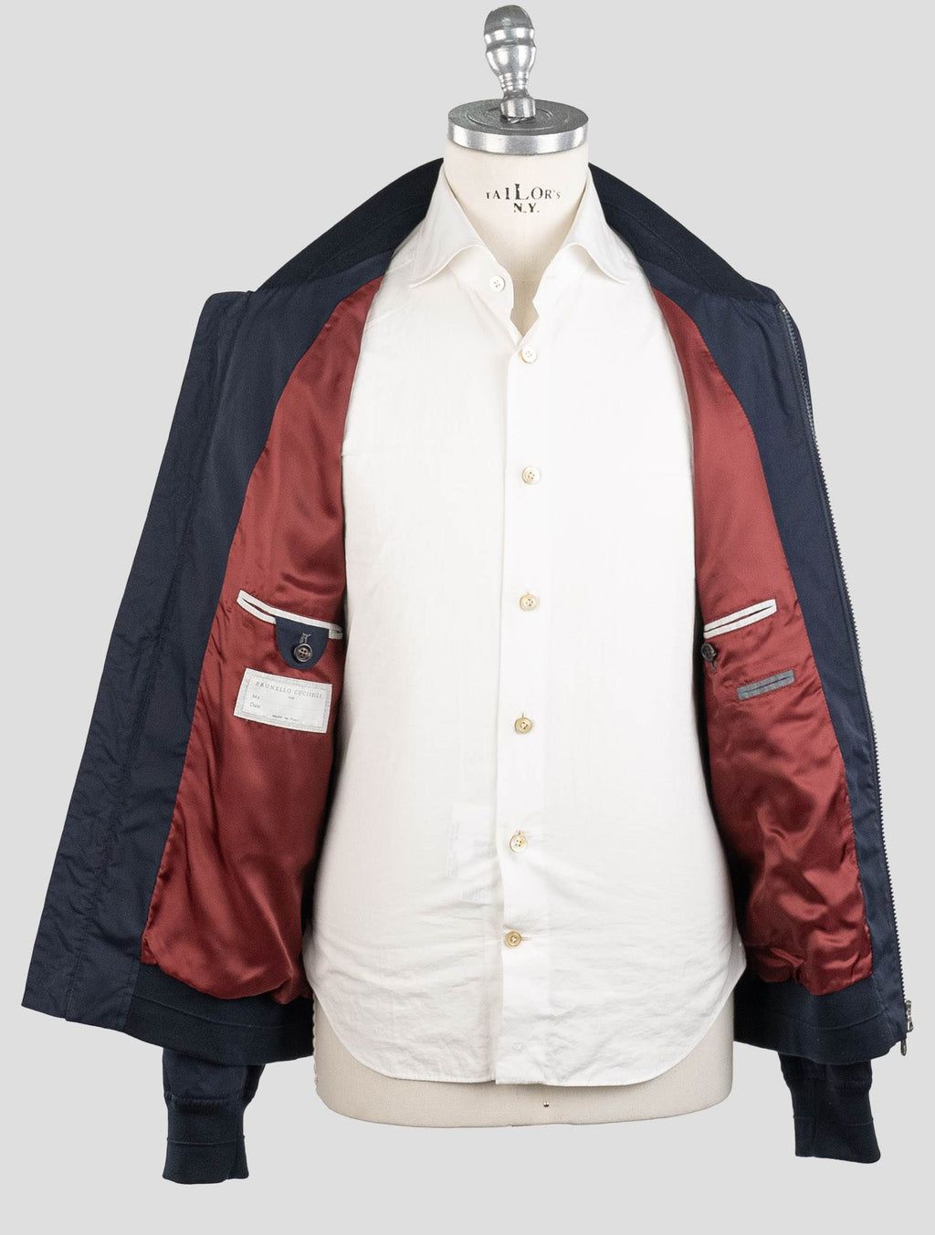 Brunello Cucinelli Blue Cotton Coat