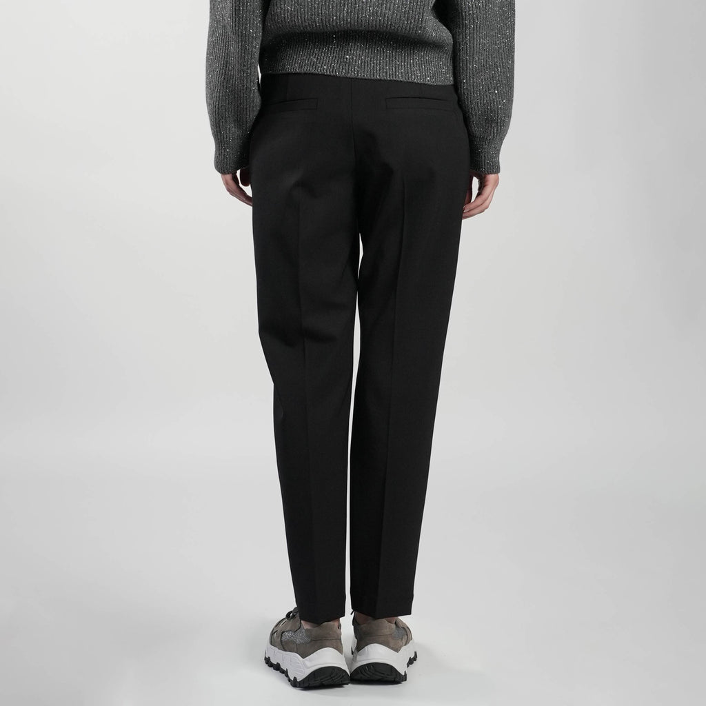 Brunello Cucinelli Black Wool Pa Ea Pants