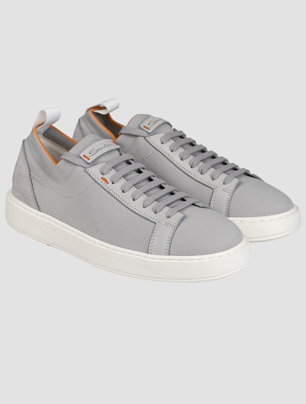 Santoni Santoni Gray Cotton Ea Slip On Gray 000