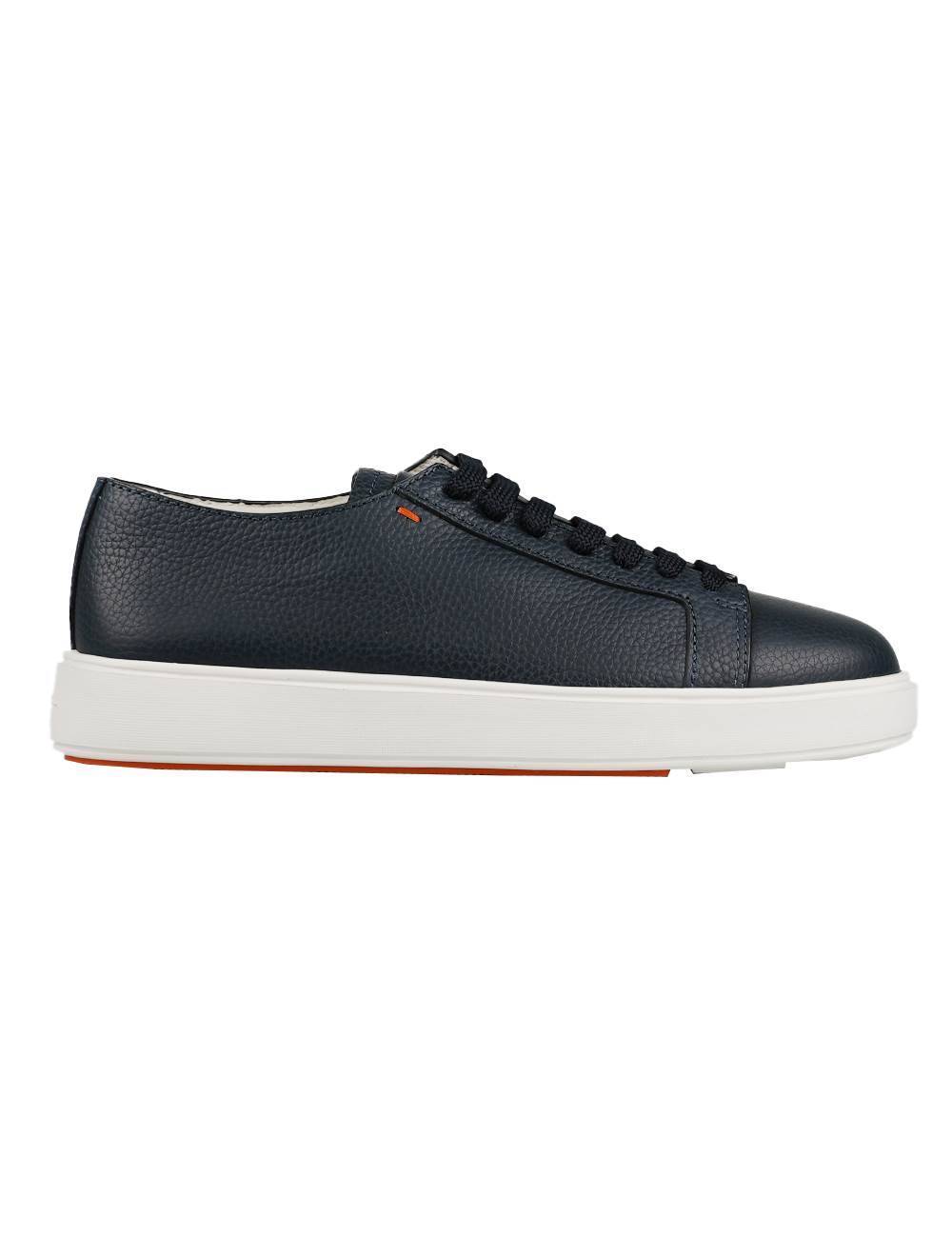 Santoni Blue Leather Sneakers