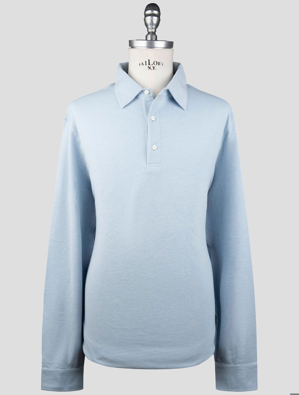 Isaia Isaia Light Blue Cotton Sweater Polo Light blue 000