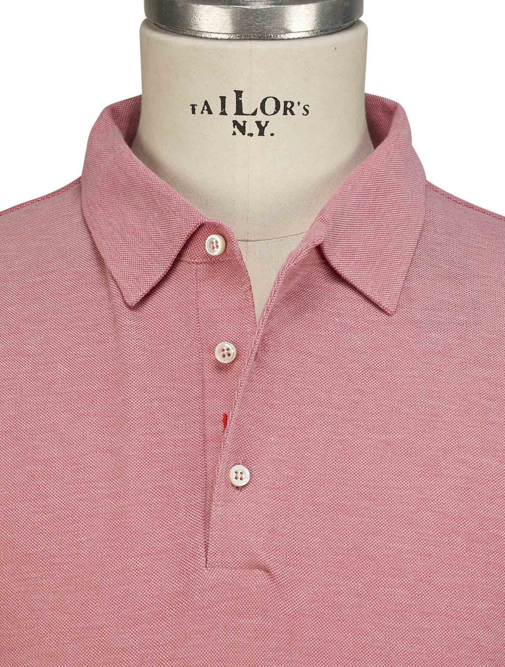 Isaia Pink Cotton Polo