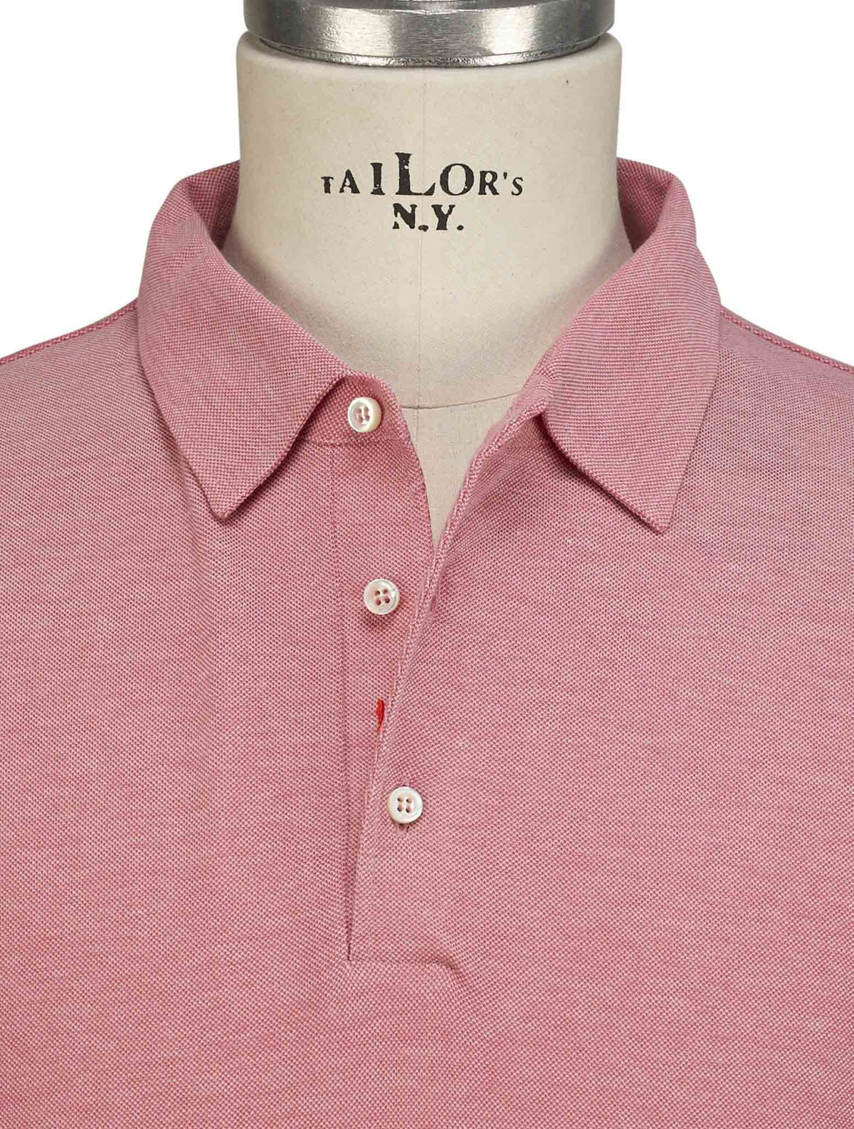 Isaia Pink Cotton Polo