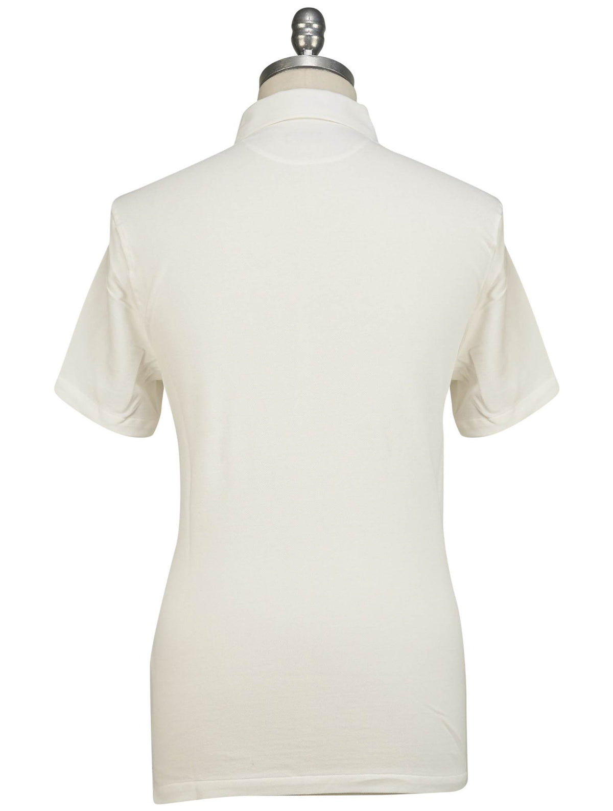 Isaia White Cotton Polo