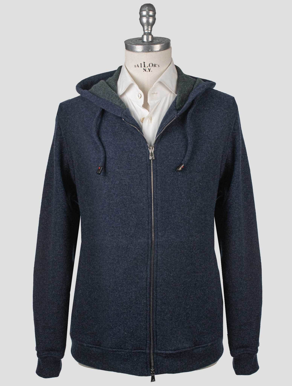 Isaia Isaia Blue Cashmere Pa Sweater Full Zip Blue 000