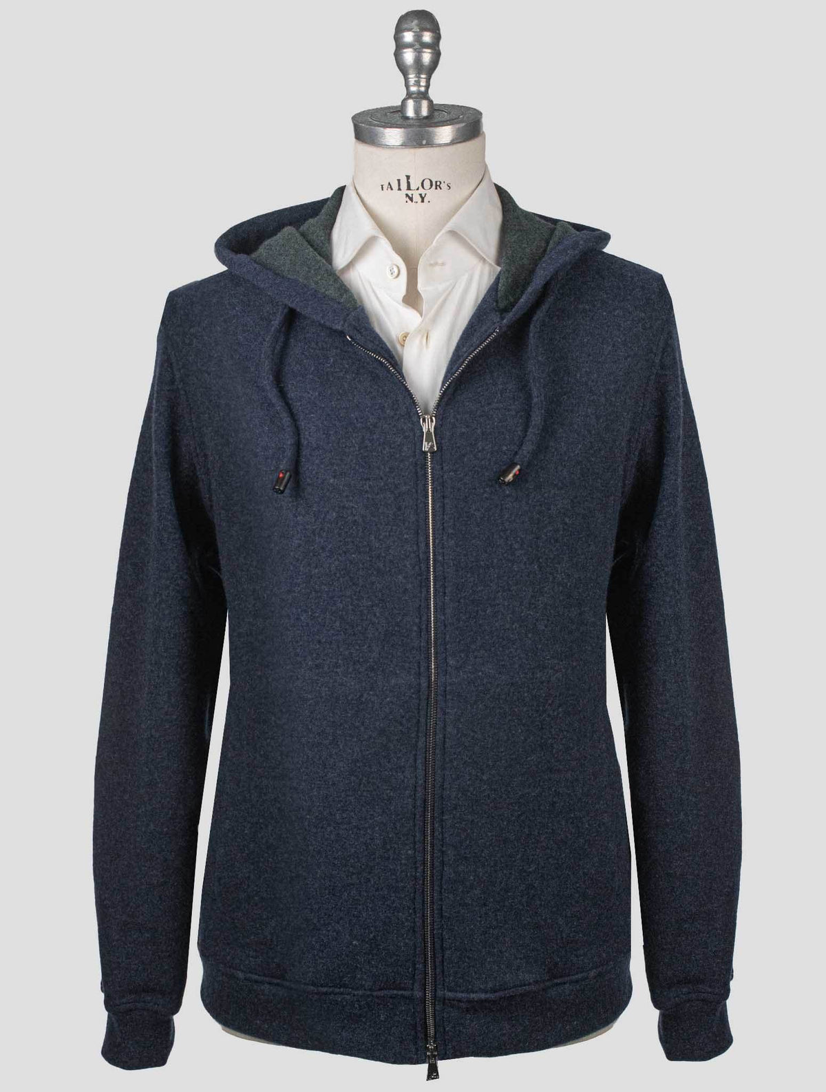 Isaia Isaia Blue Cashmere Pa Sweater Full Zip Blue 000