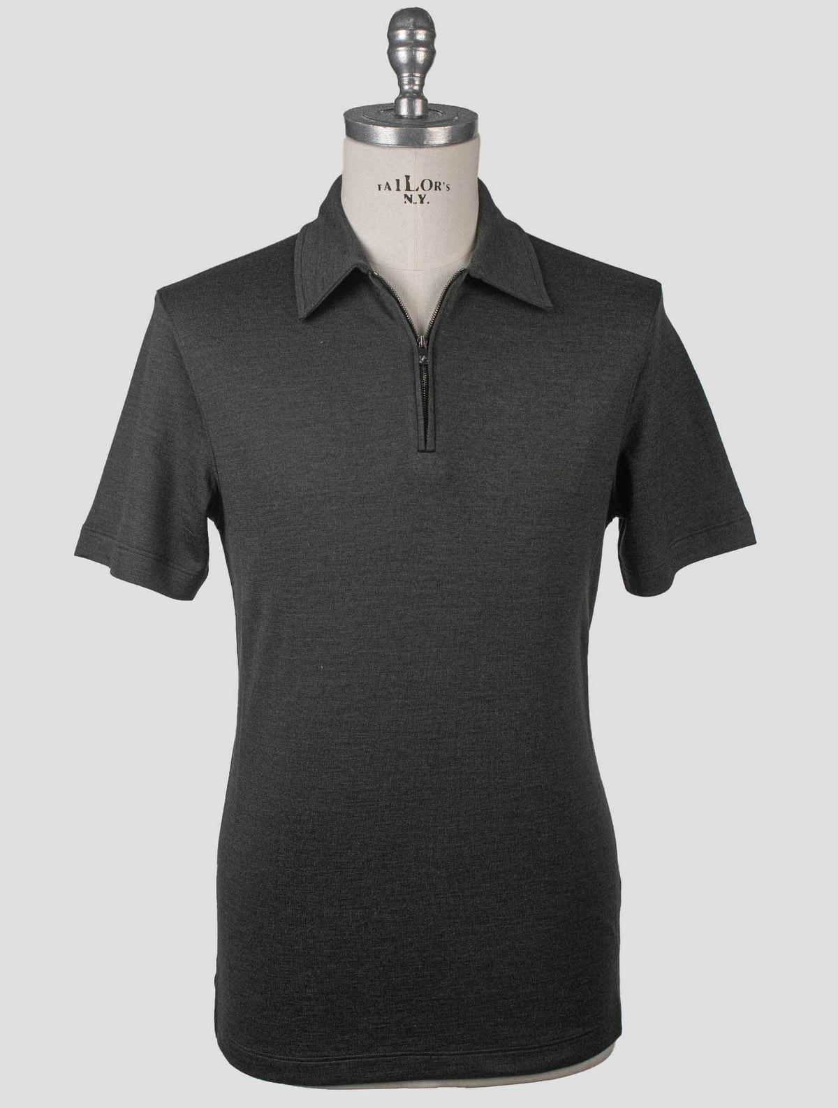 Isaia Green Cashmere Silk Polo