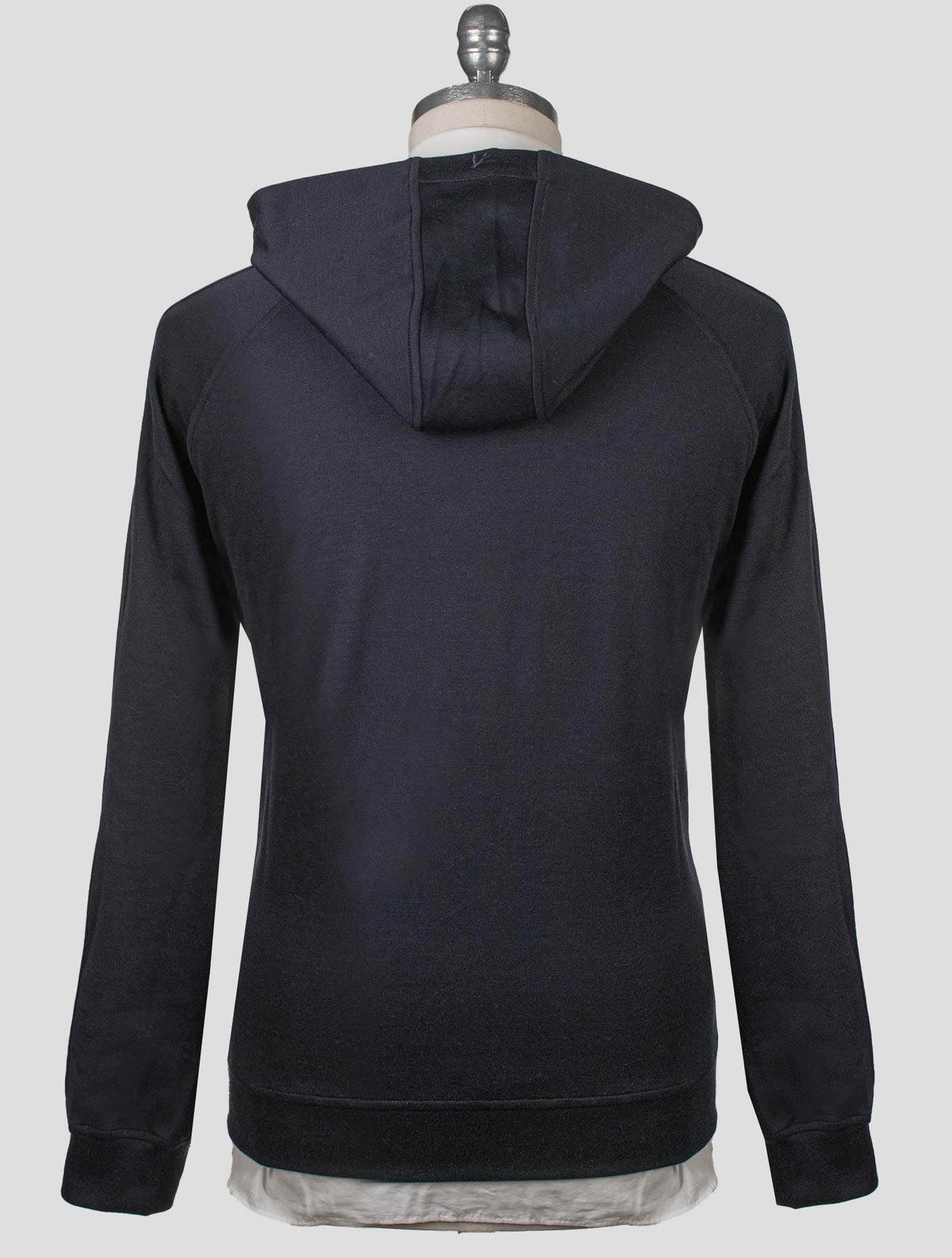 Isaia Blue Cotton Cashmere Silk Pa Sweater Hoodie