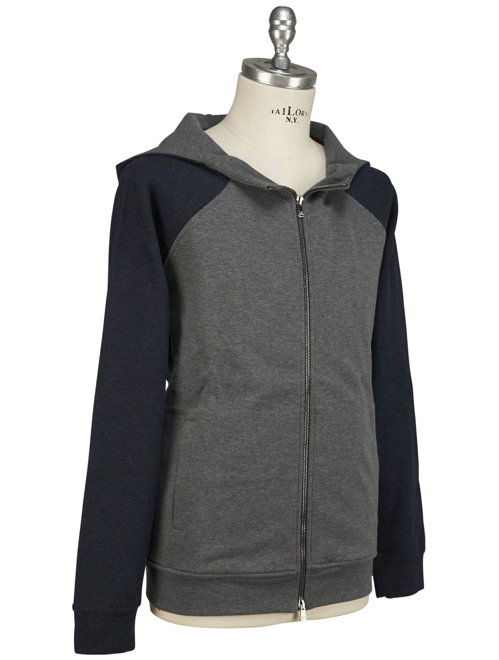 Isaia Isaia Blue Gray Cotton Pa Ea Tracksuit Gray / Blue 001