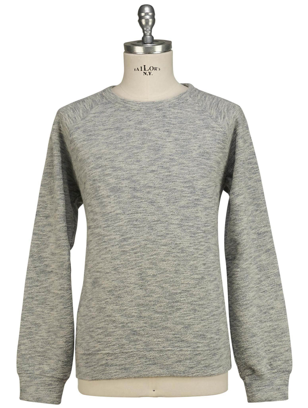 Isaia Gray Wool Sweater Crewneck