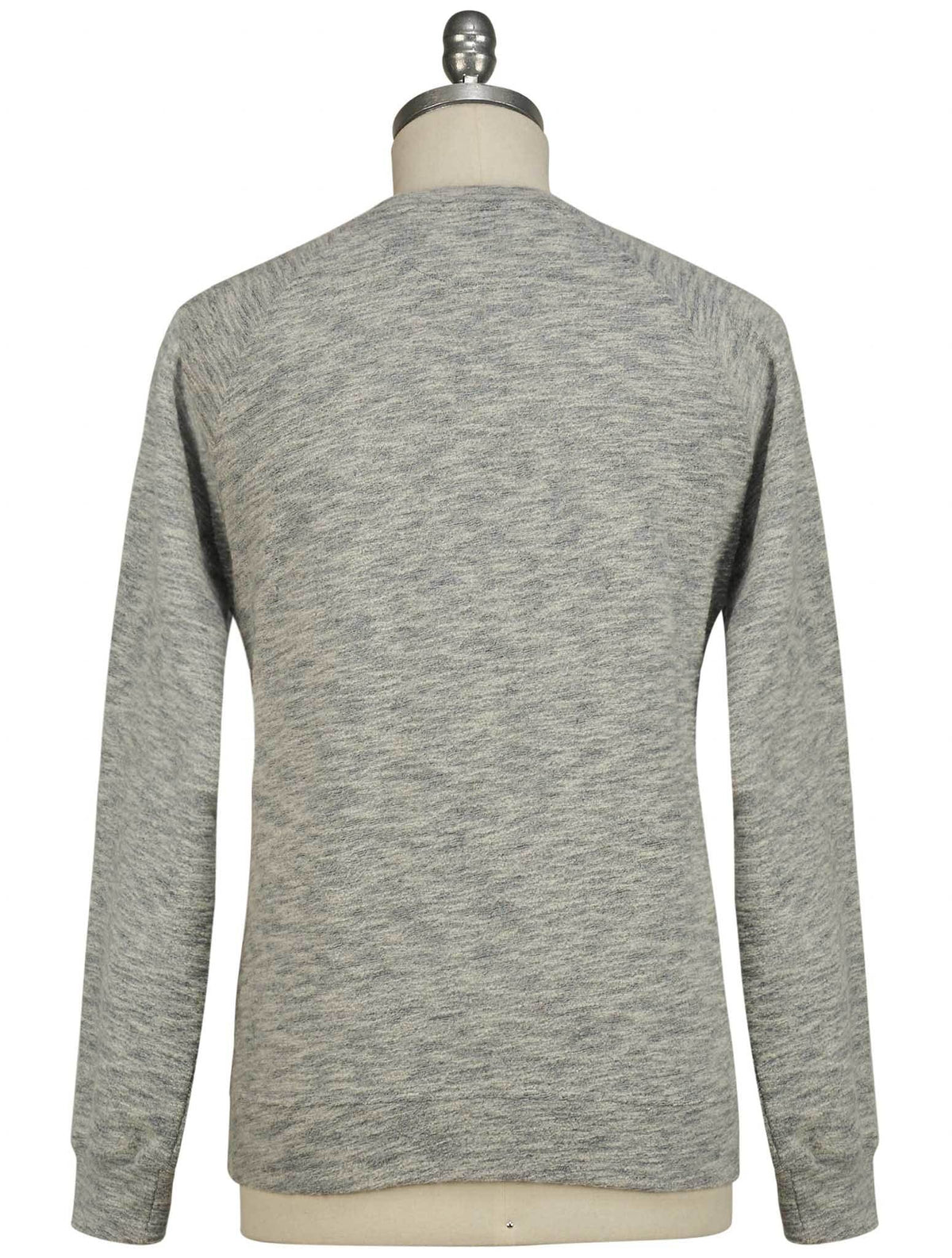 Isaia Gray Wool Sweater Crewneck