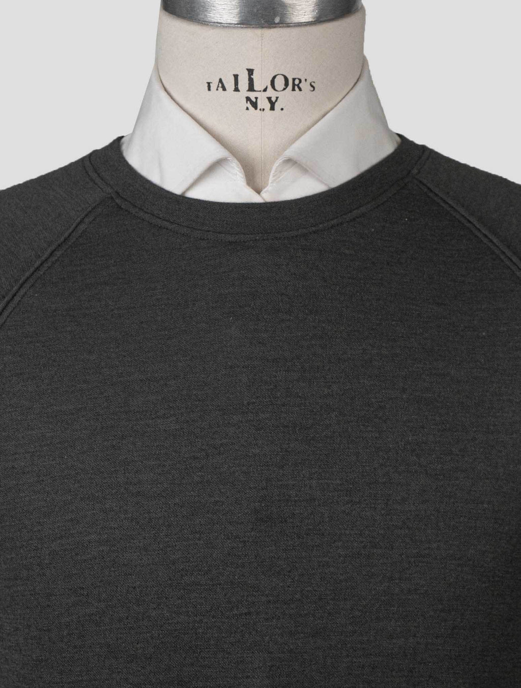 Isaia Green Cashmere Silk Sweater Crewneck