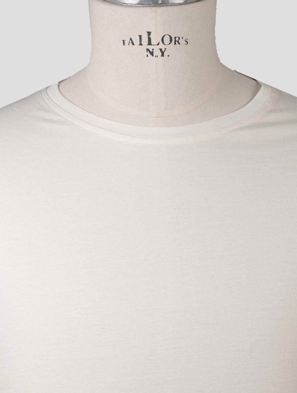 Isaia White Cotton T-Shirt