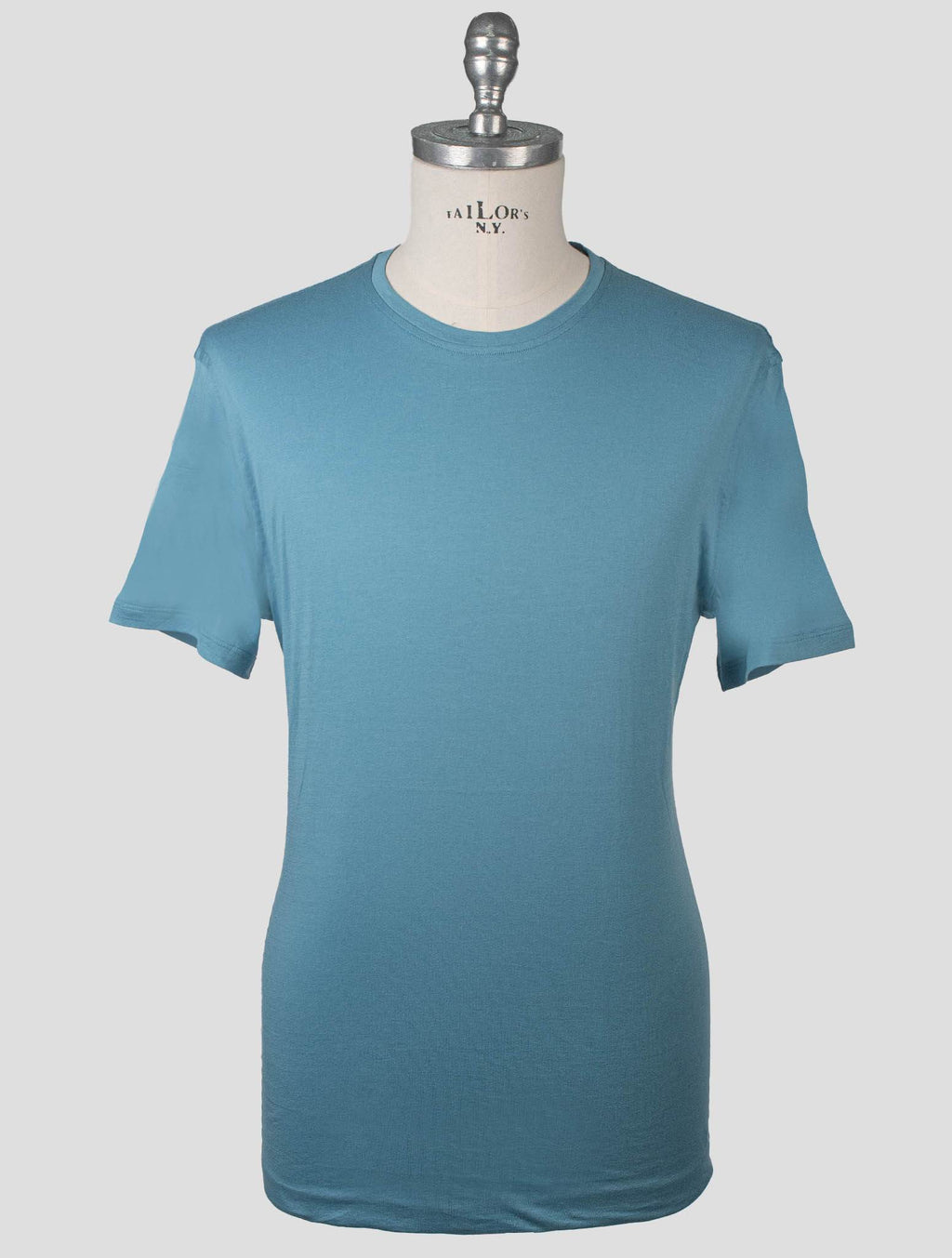Isaia Light Blue Cotton T-Shirt
