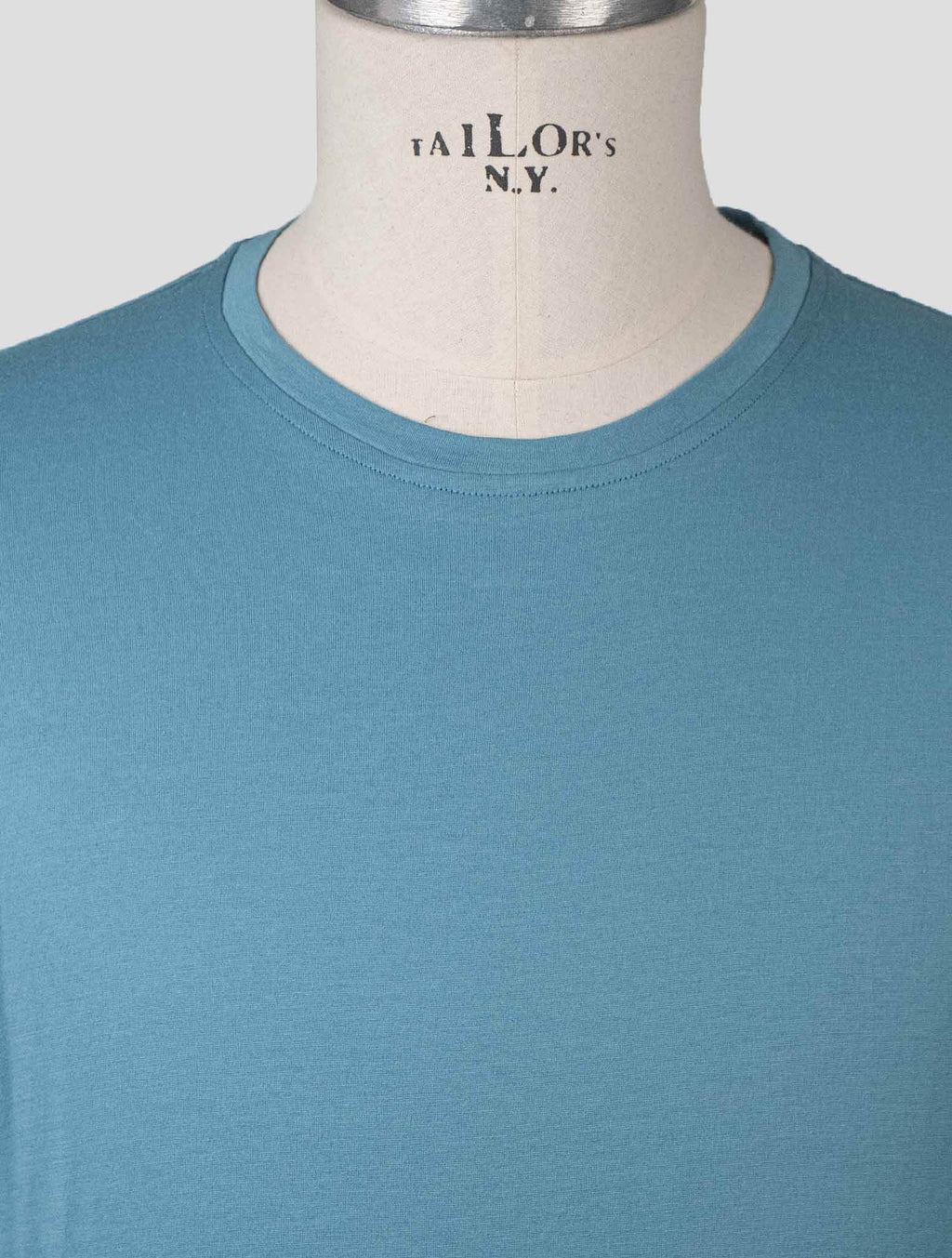 Isaia Light Blue Cotton T-Shirt