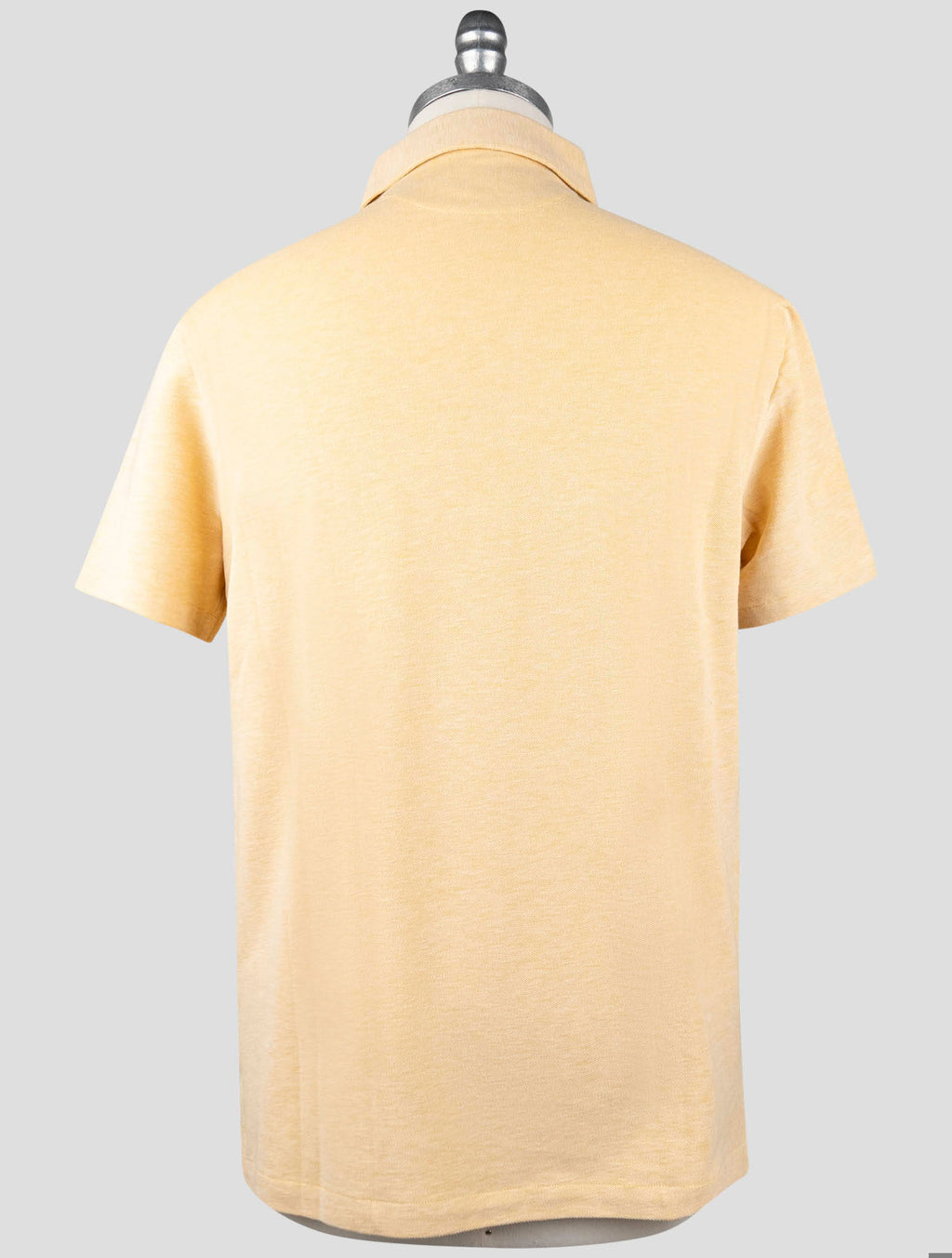 Isaia Yellow Cotton Polo