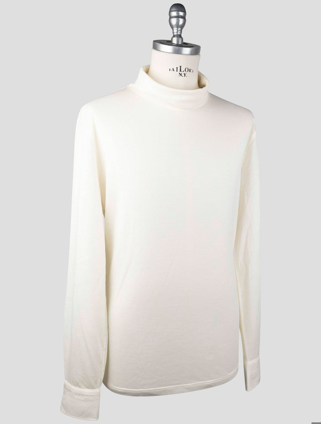 Isaia Isaia White Wool Sweater Turtleneck White 001