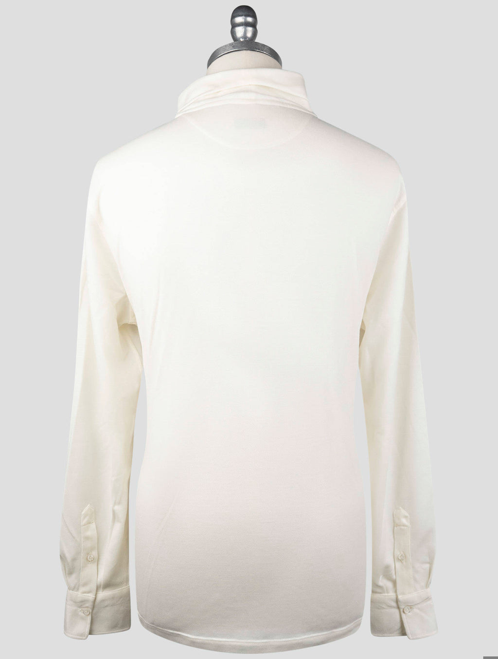 Isaia White Wool Sweater Turtleneck