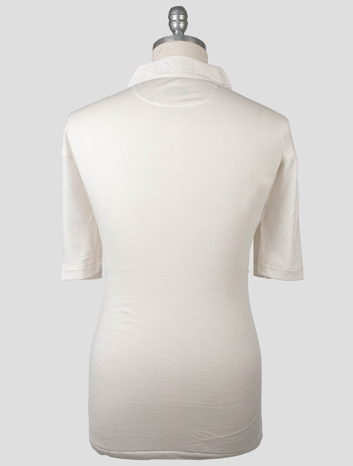 Isaia White Cashmere Silk Polo