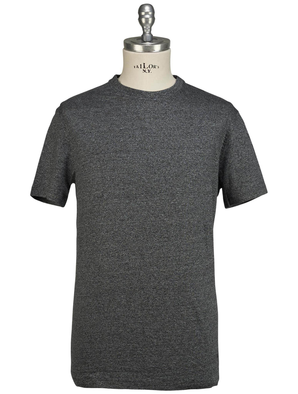 Isaia Gray Linen T-Shirt