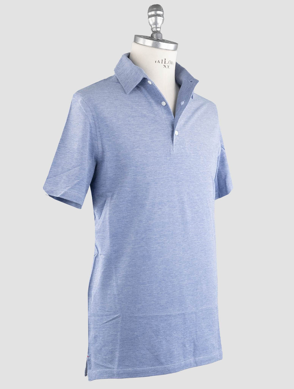 Isaia Isaia Blue Cotton Polo Blue 001