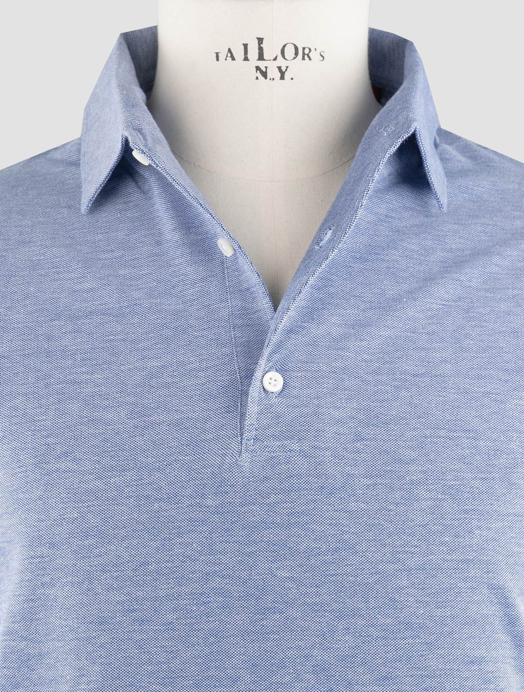 Isaia Blue Cotton Polo
