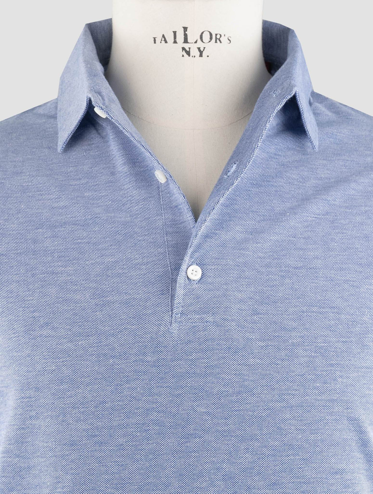 Isaia Blue Cotton Polo