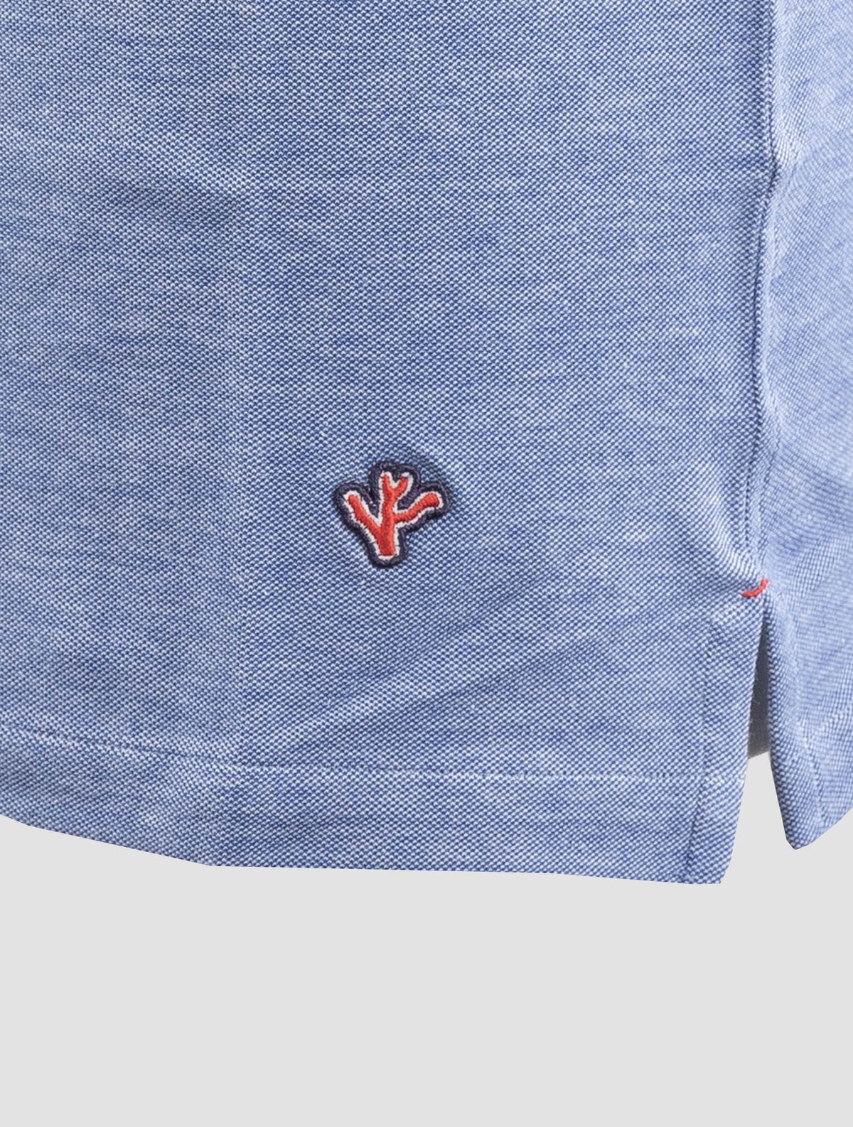 Isaia Blue Cotton Polo