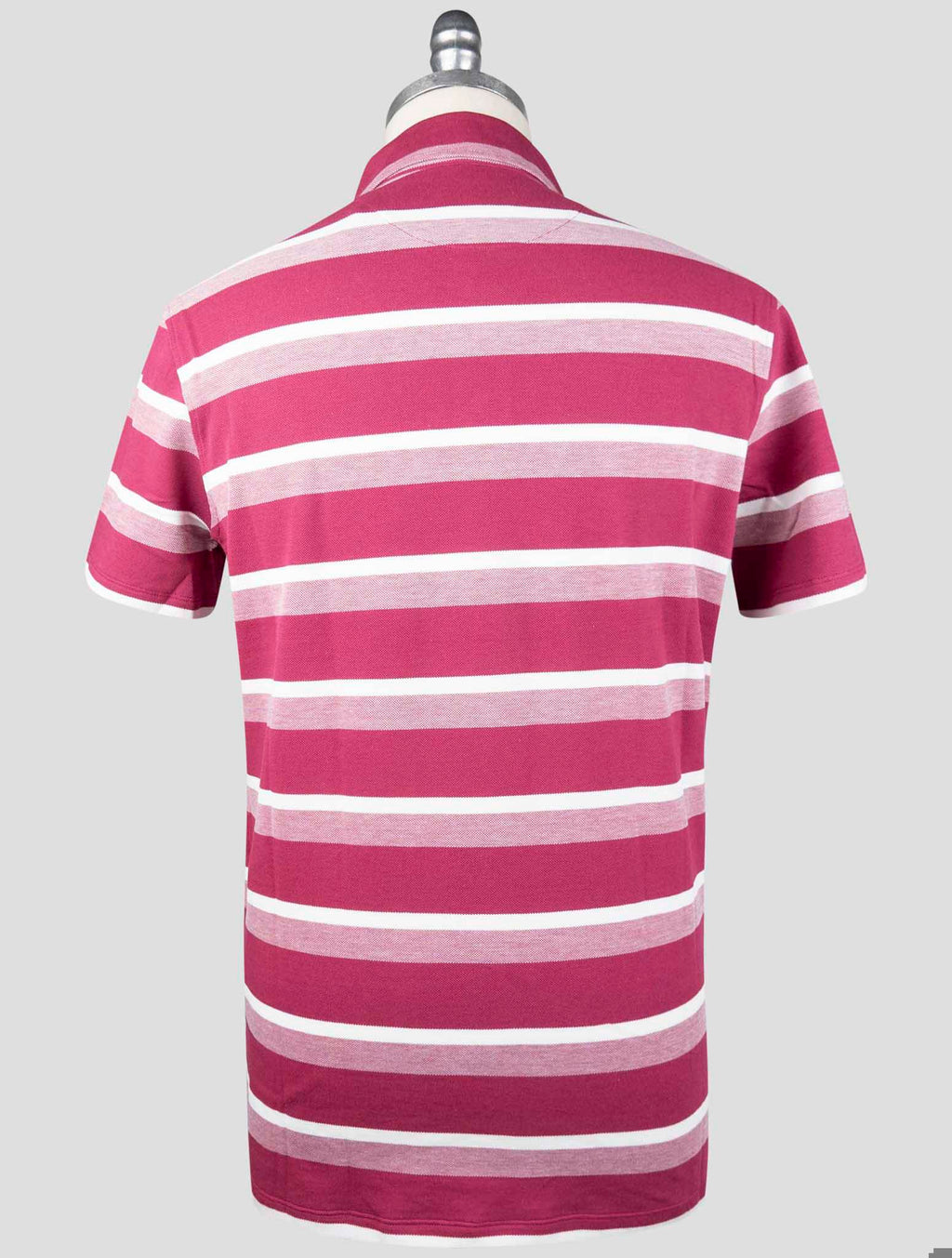 Isaia Violet White Cotton Polo