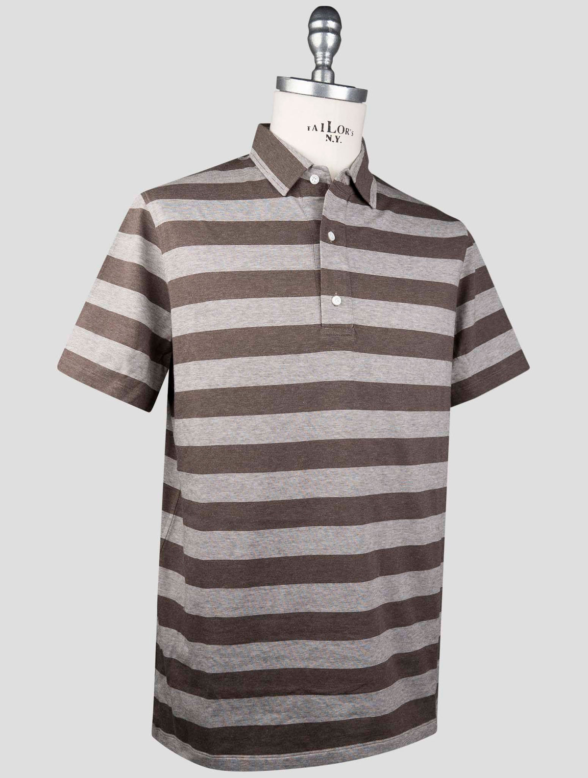 Isaia Isaia Gray Cotton Polo Gray 001