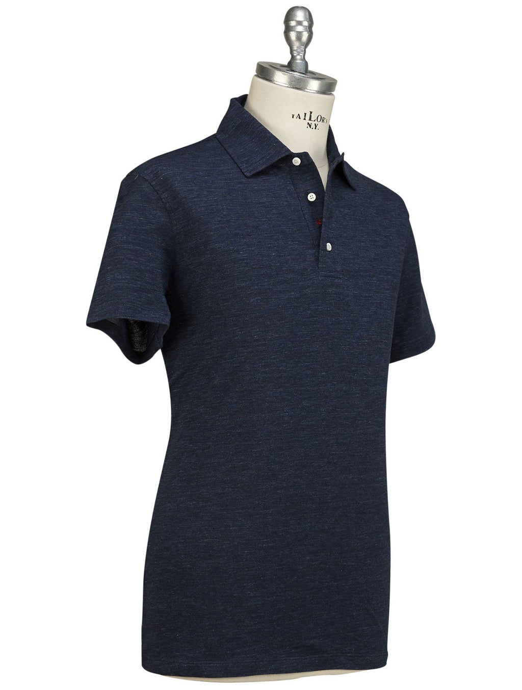 Isaia Isaia Blue Wool Cotton Polo Blue 001