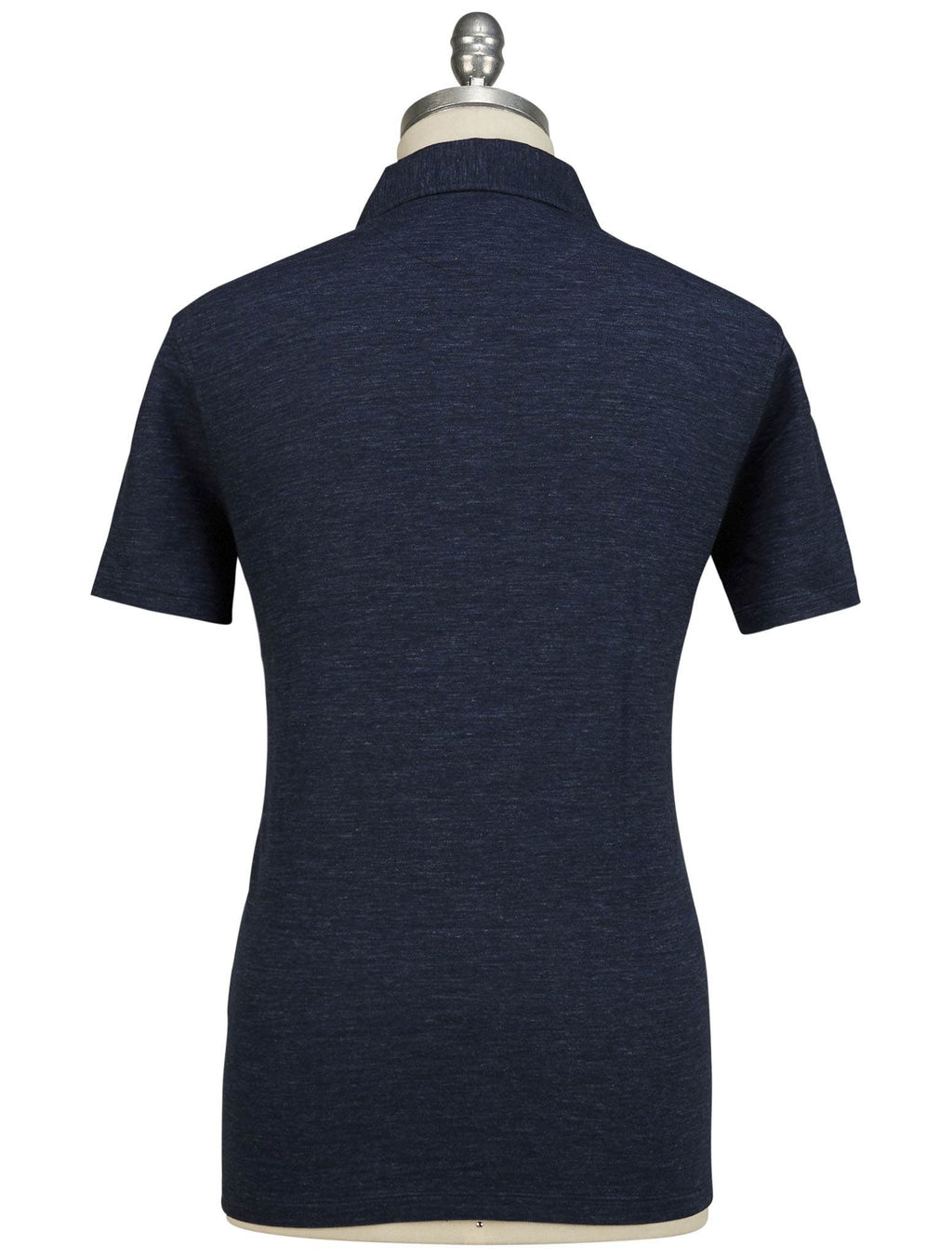 Isaia Blue Wool Cotton Polo