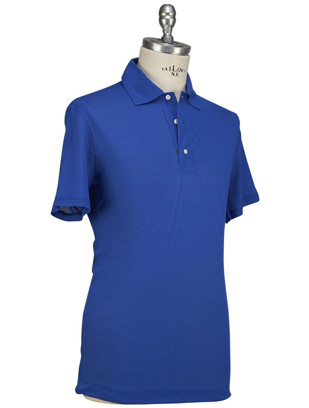 Isaia Isaia Blue Cotton Polo Blue 001