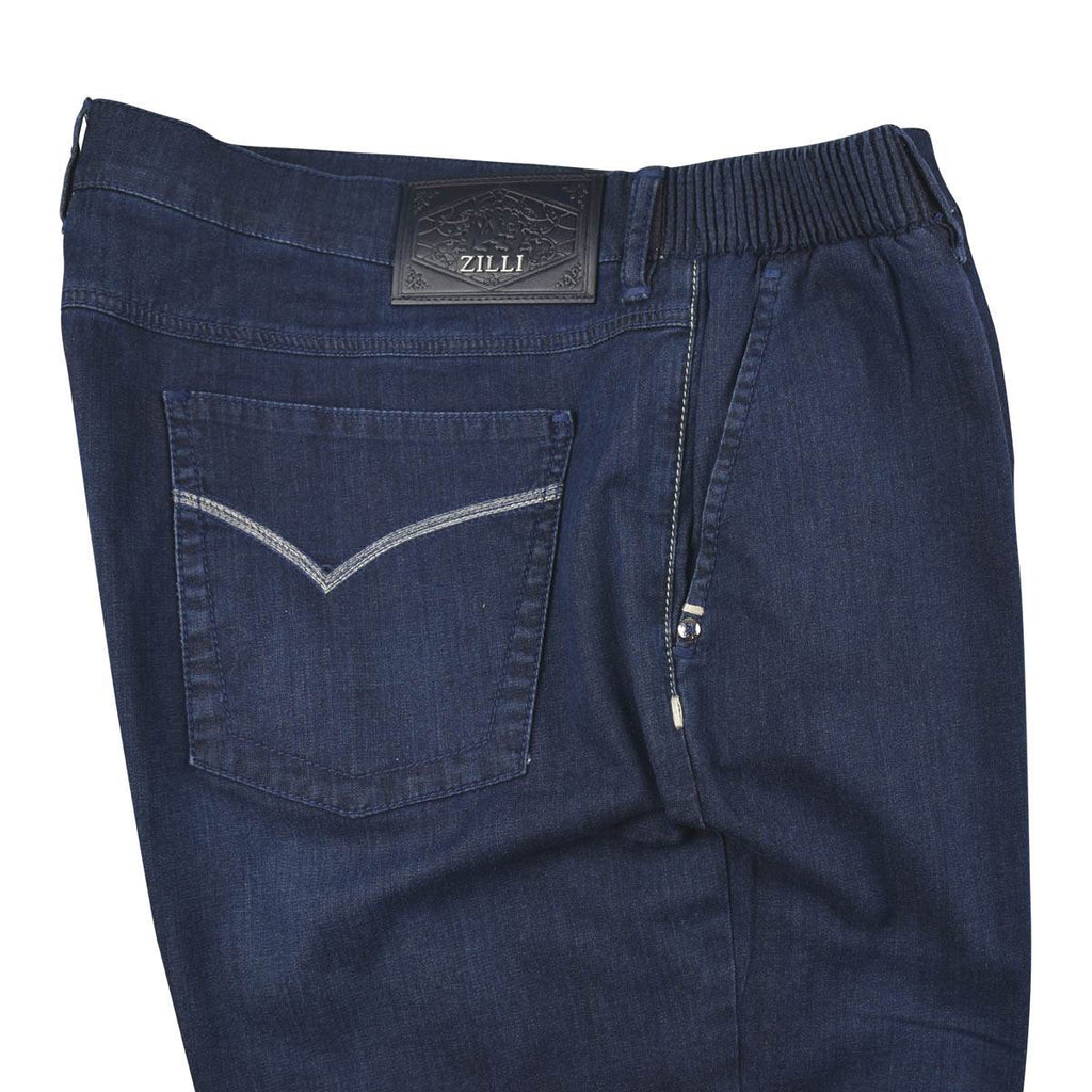 Zilli Blue Cotton Ea Jeans