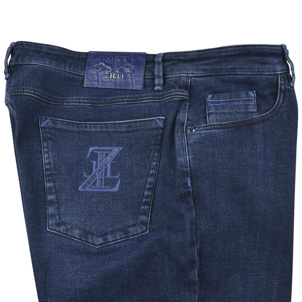 Zilli Blue Cotton Ea Jeans