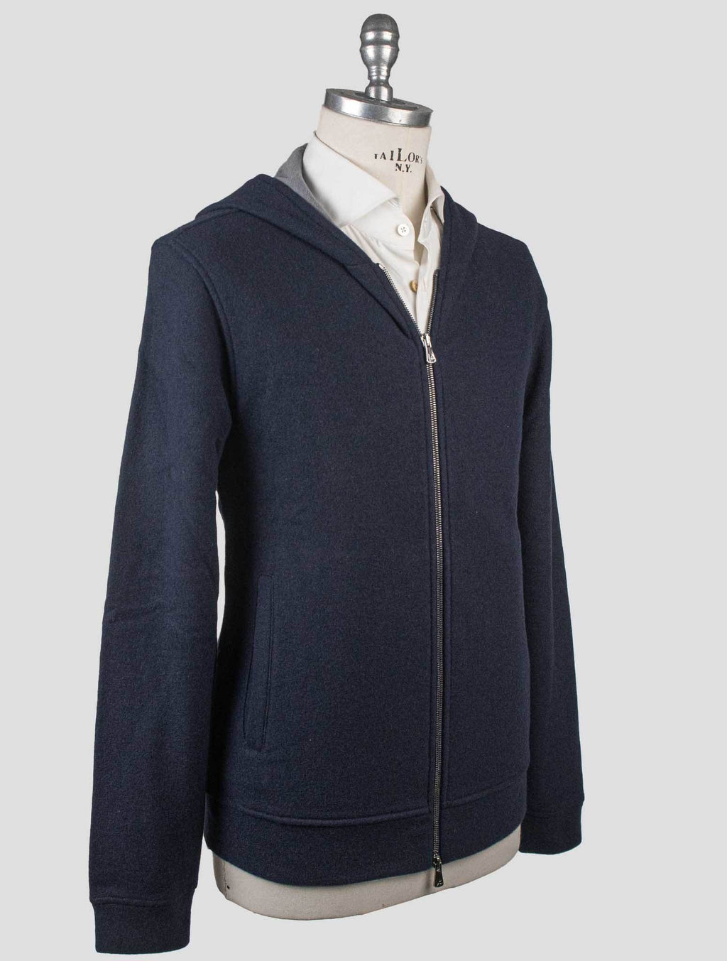 Isaia Blue Virgin Wool Cashmere Tracksuit