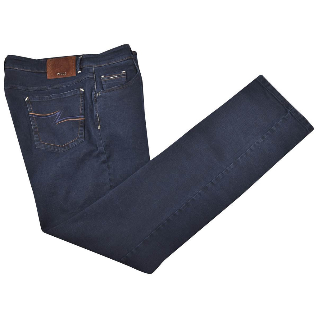 Zilli Zilli Dark Blue Cotton Ea Jeans Dark Blue 000