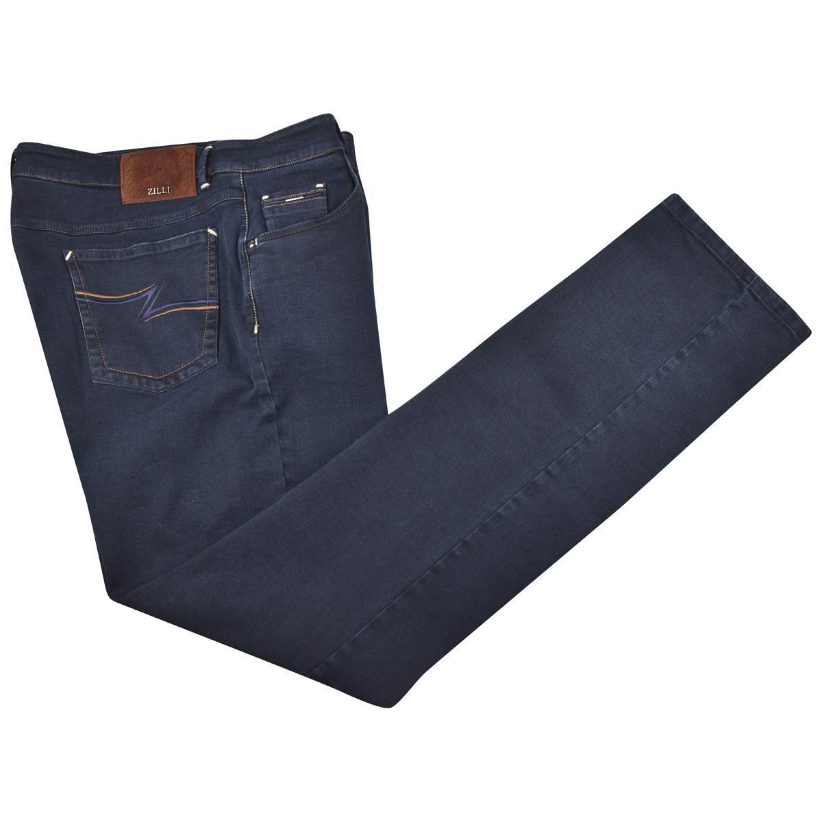 Zilli Zilli Dark Blue Cotton Ea Jeans Dark Blue 000