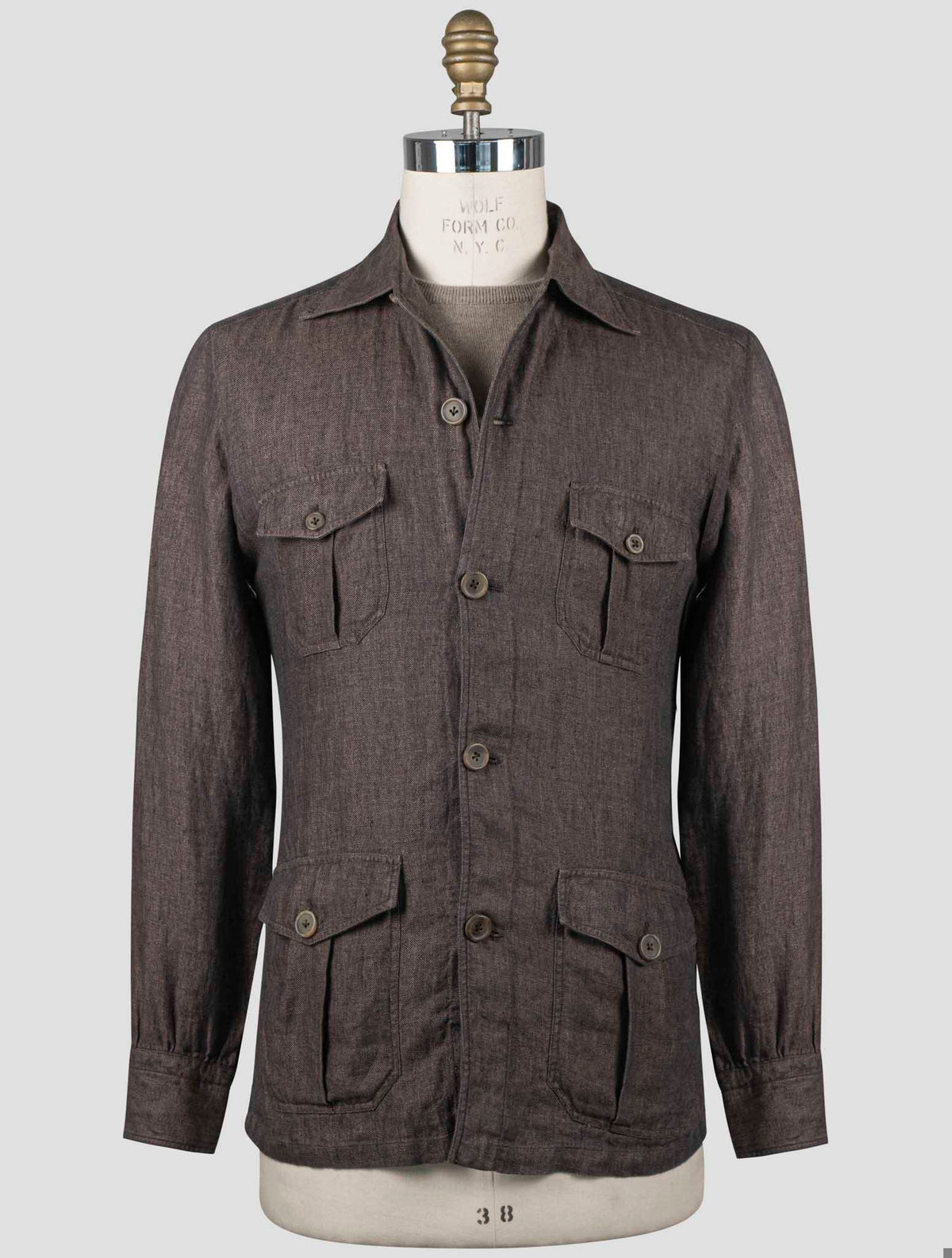Fioroni Brown Cotton Overshirt