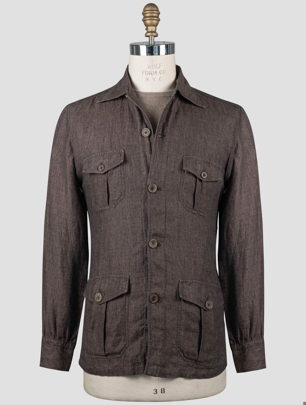 Fioroni Fioroni Brown Cotton Overshirt Brown 000