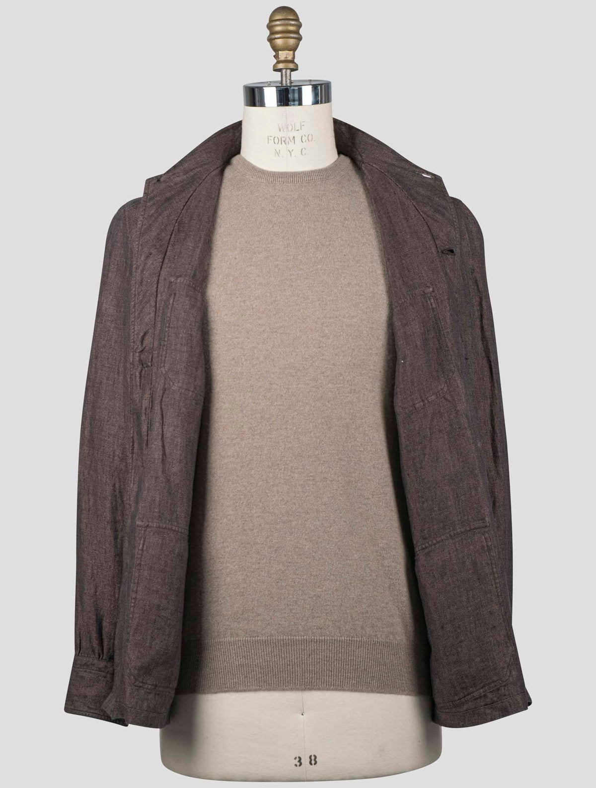 Fioroni Brown Cotton Overshirt