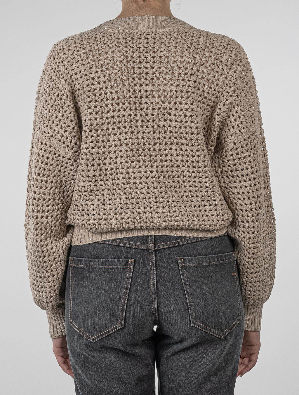Brunello Cucinelli Beige Cotton Ea Cardigan