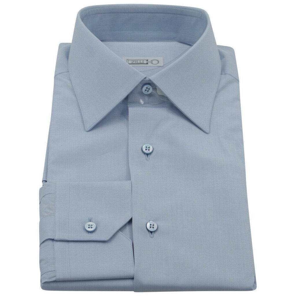 Zilli Zilli Light Blue Cotton Shirt MOD Ben Light Blue 000
