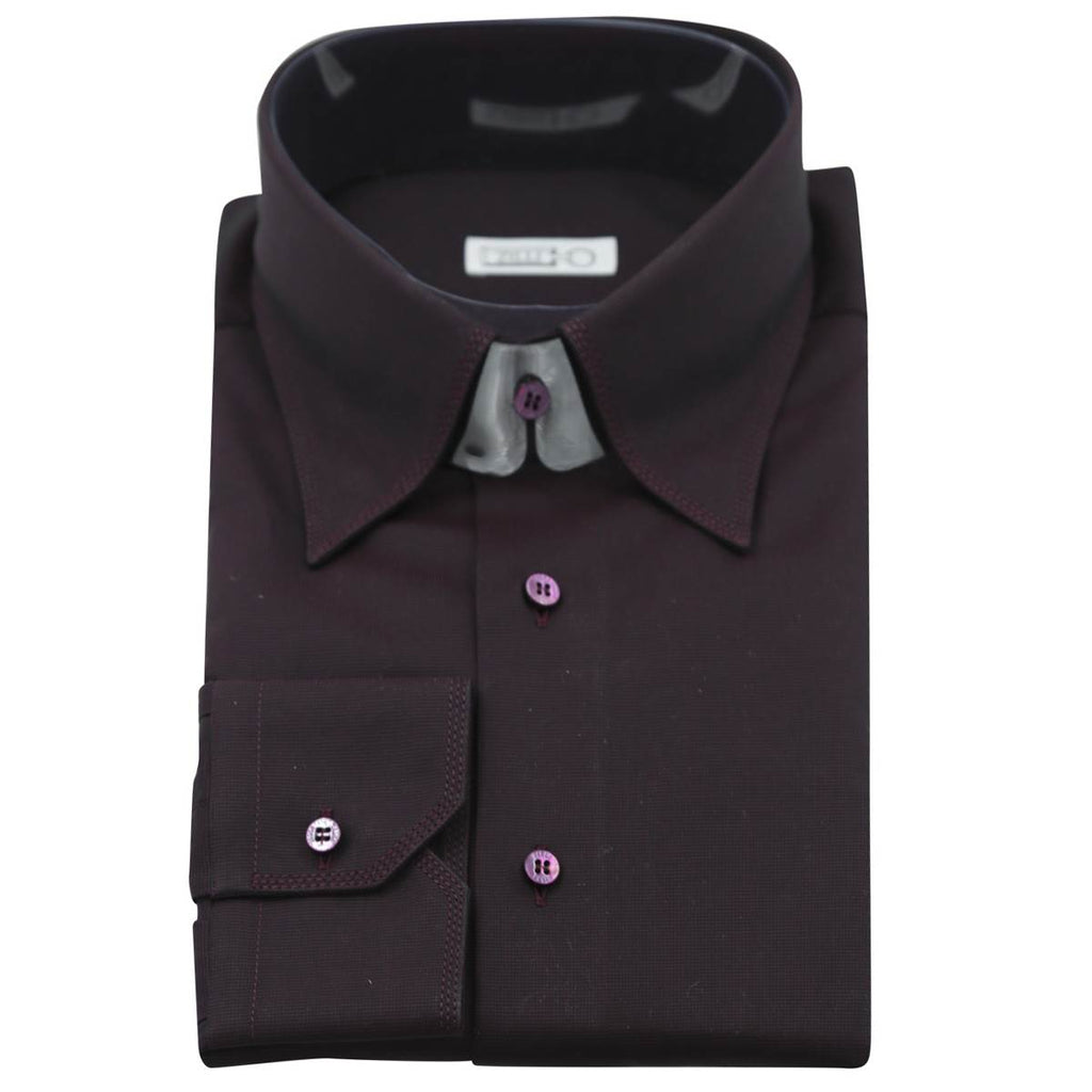 Zilli Zilli Burgundy Cotton Shirt Mod Lione Burgundy 000