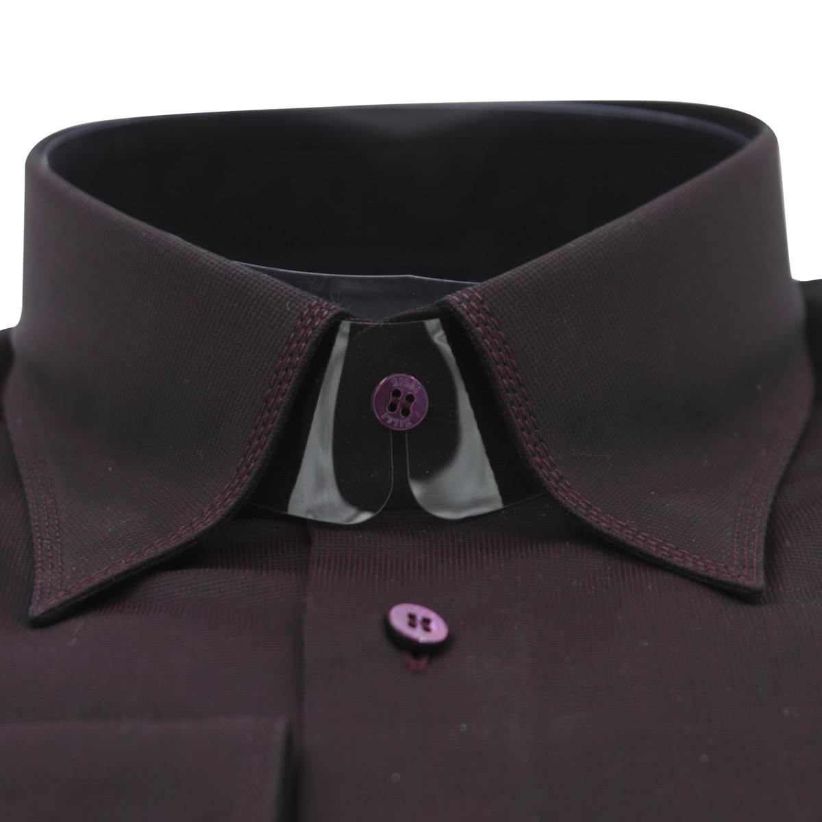 Zilli Zilli Burgundy Cotton Shirt Mod Lione Burgundy 001