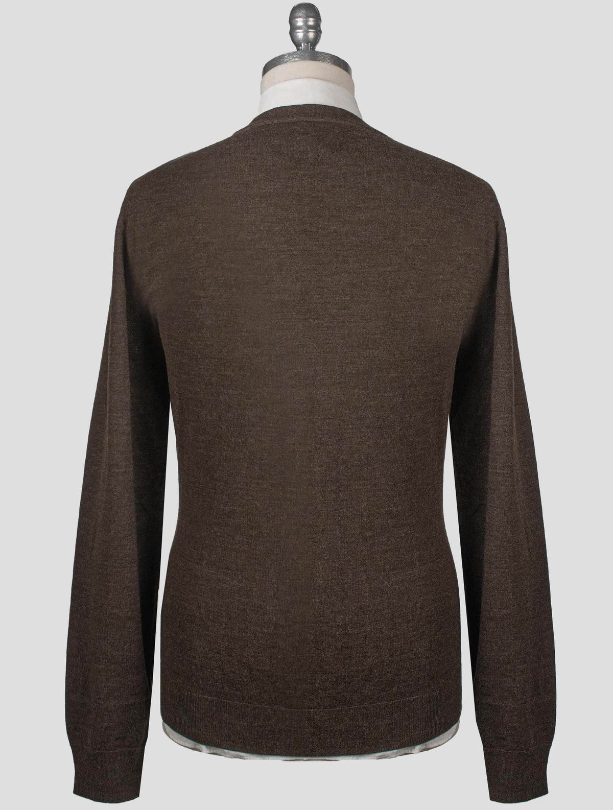 Isaia Brown Wool Sweater Cardigan