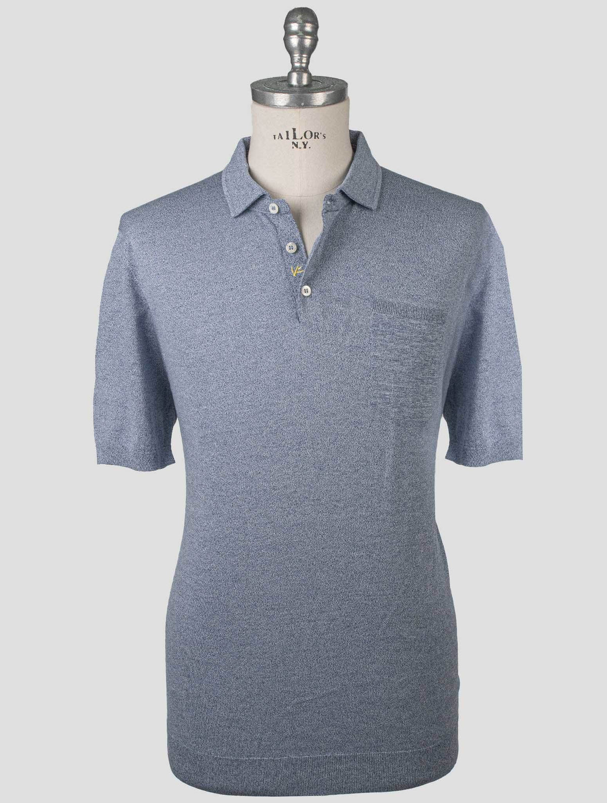Isaia Isaia blue Cotton Polo Blue 000