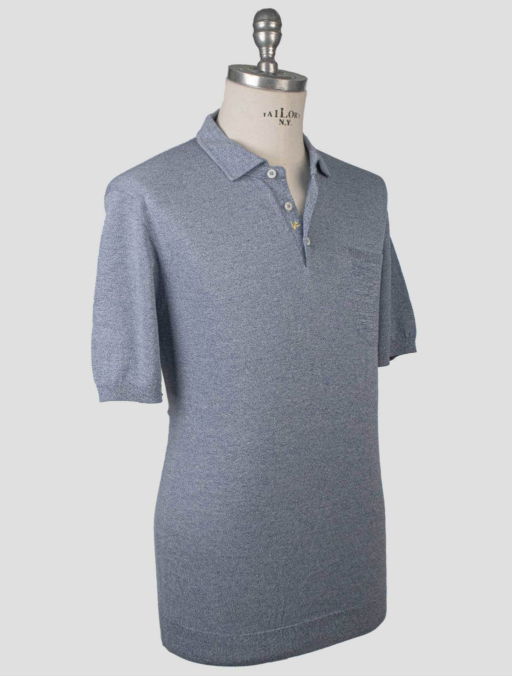 Isaia Isaia blue Cotton Polo Blue 001