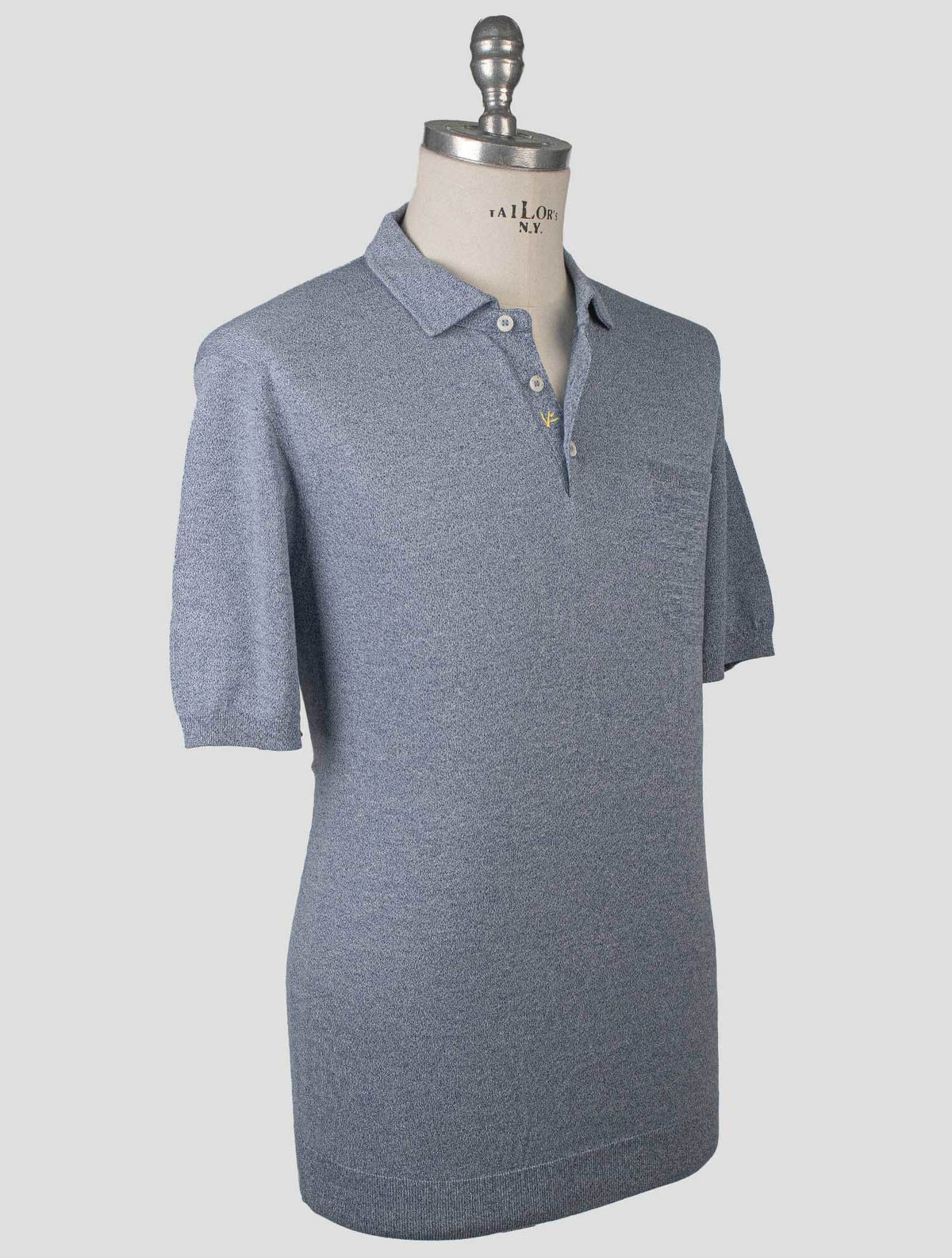 Isaia Isaia blue Cotton Polo Blue 001
